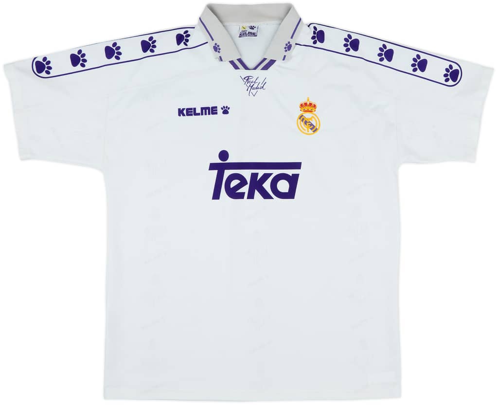 1994-96 Real Madrid Home Shirt - 7/10 - (XL)