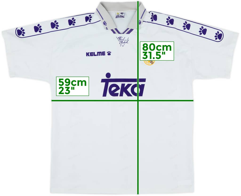 1994-96 Real Madrid Home Shirt - 7/10 - (XL)