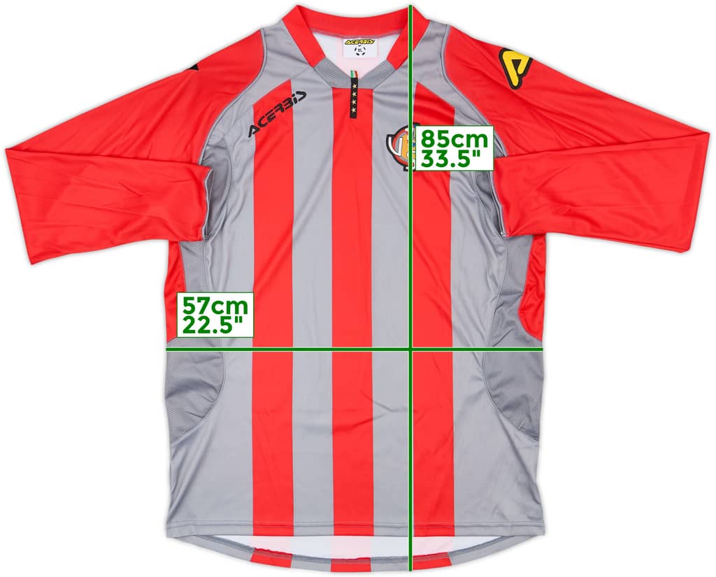 2010-11 US Cremonese Home L/S Shirt - 9/10 - (XL)
