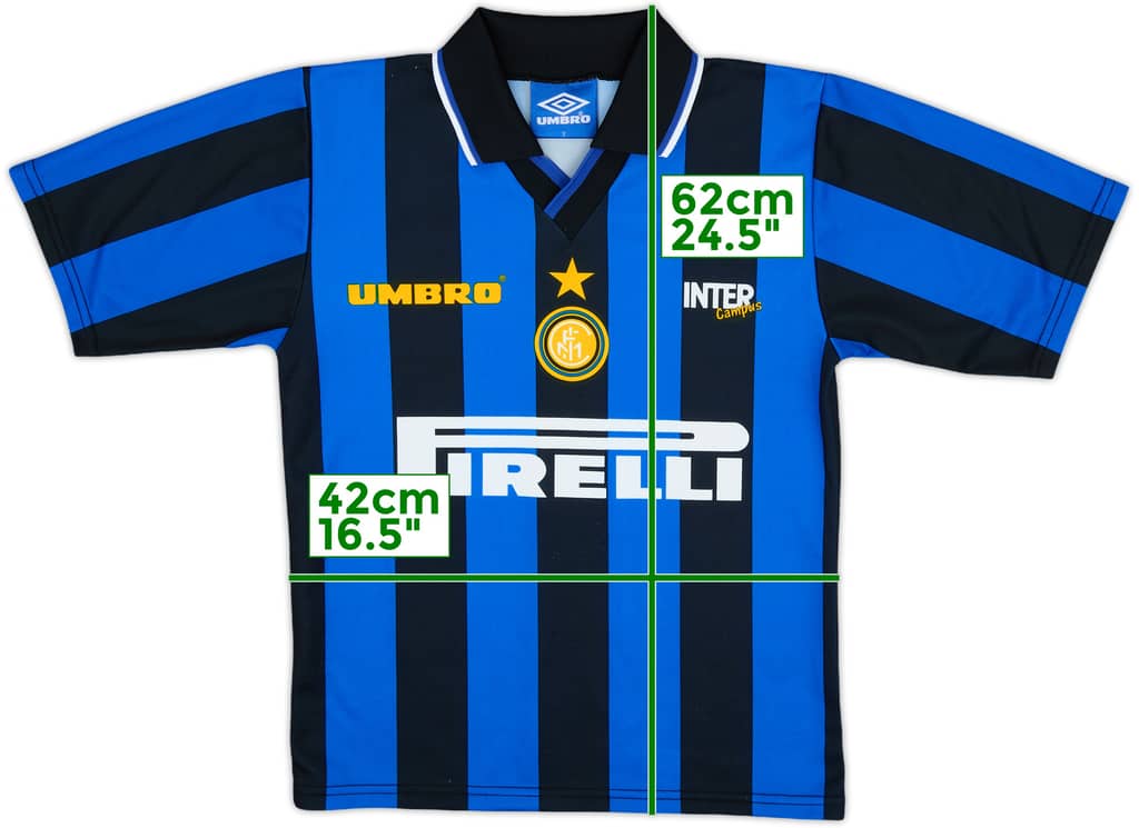 1997-98 Inter Milan 'Campus' Basic Home Shirt - 8/10 - (Y)
