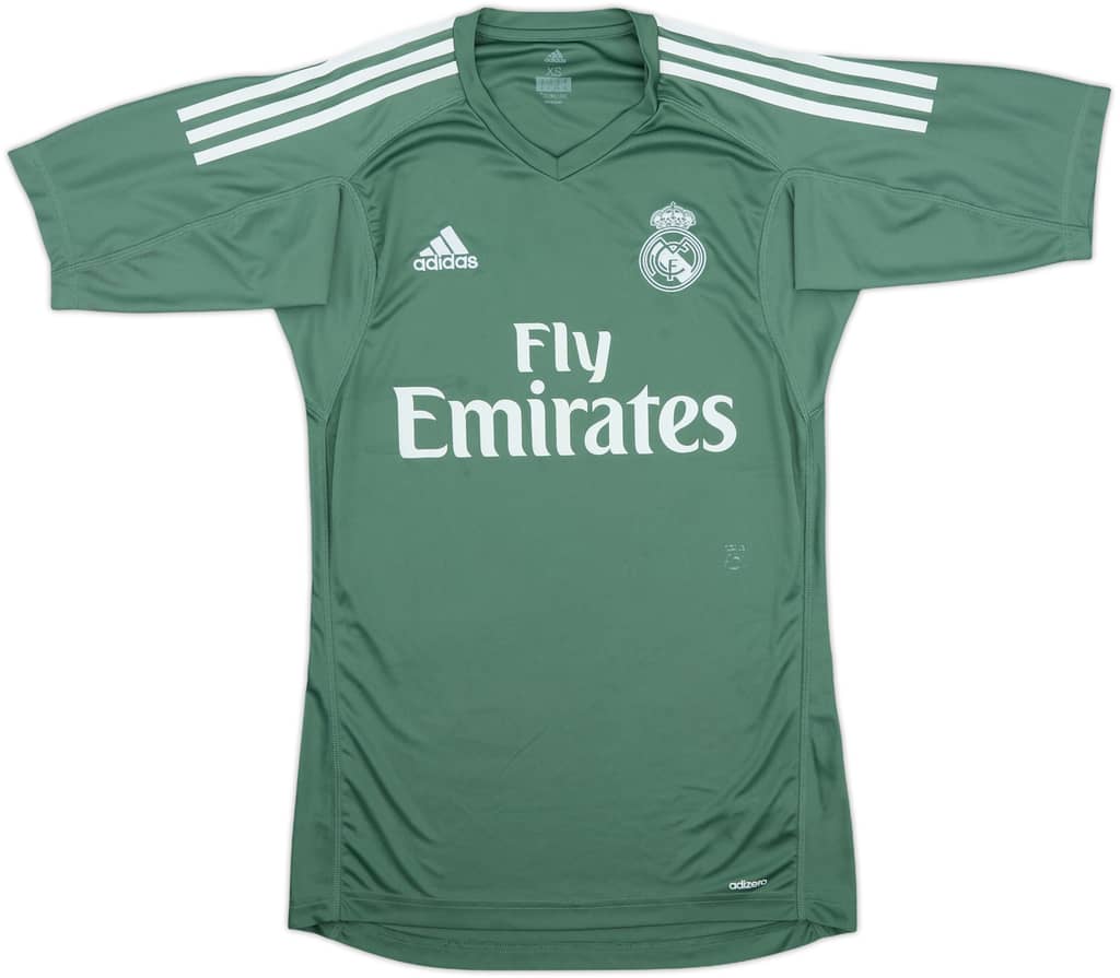 2017-18 Real Madrid GK S/S Shirt - 8/10 - (XS)