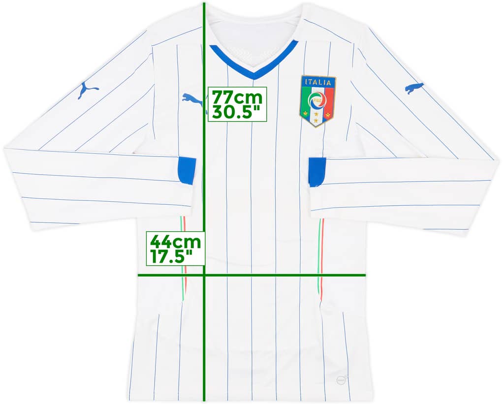 2014-15 Italy Player Issue ACTV Away L/S Shirt - 9/10 - (XL)