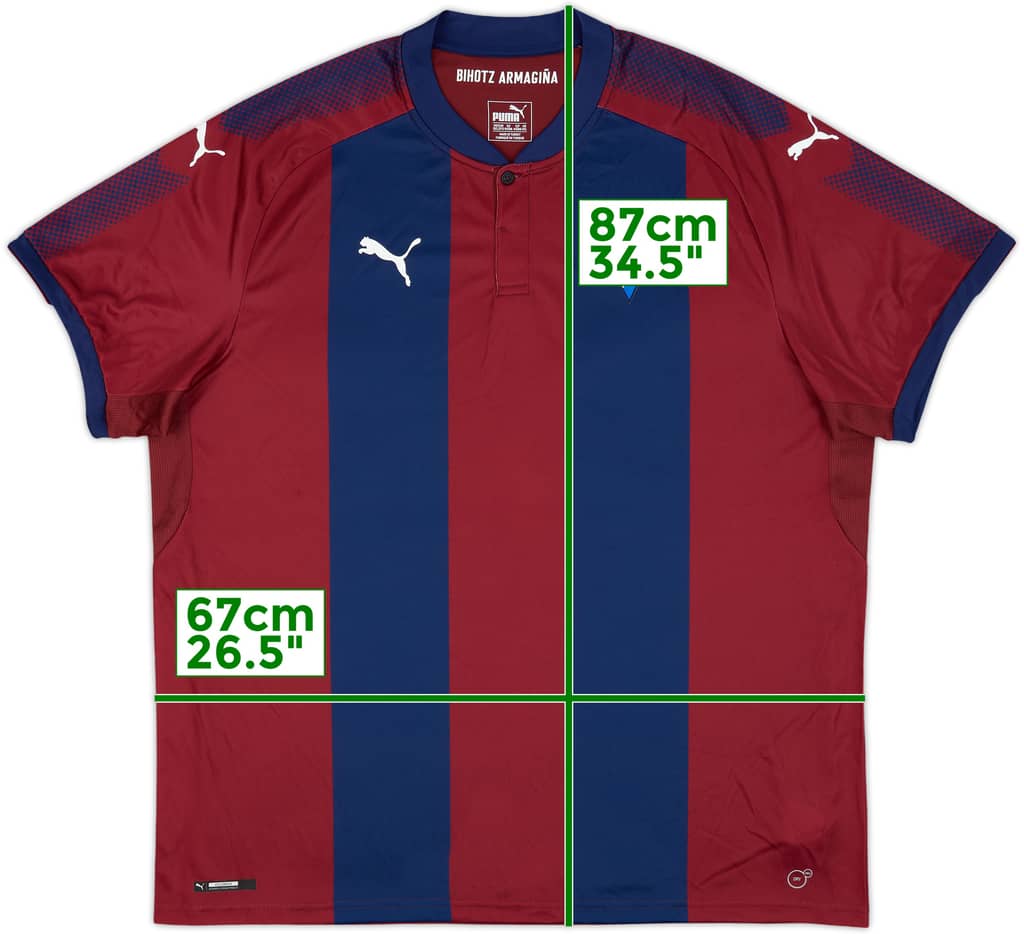 2017-18 Eibar Home Shirt - 9/10 - (3XL)