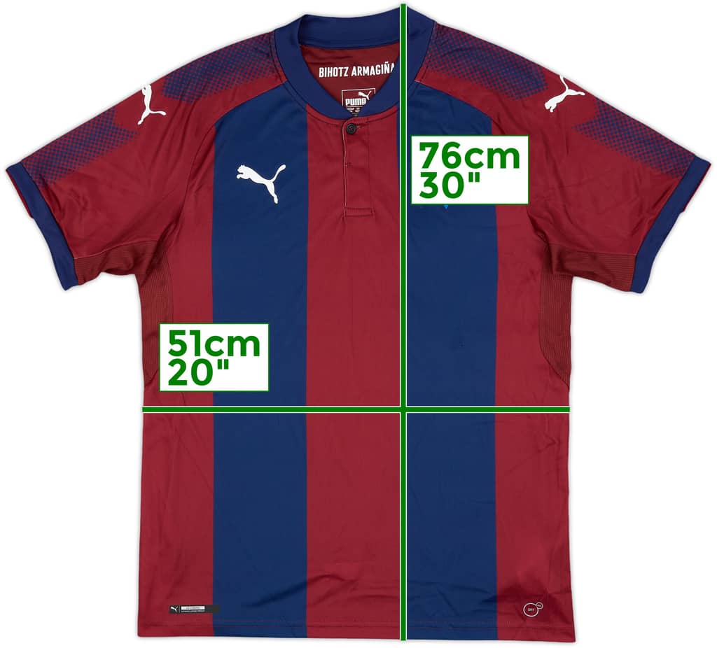 2017-18 Eibar Home Shirt - 7/10 - (M)