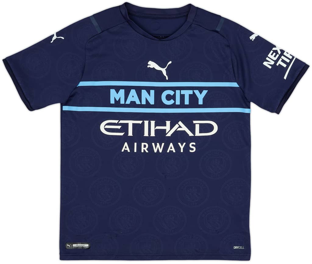2021-22 Manchester City Third Shirt - 6/10 - (13-14 Years)