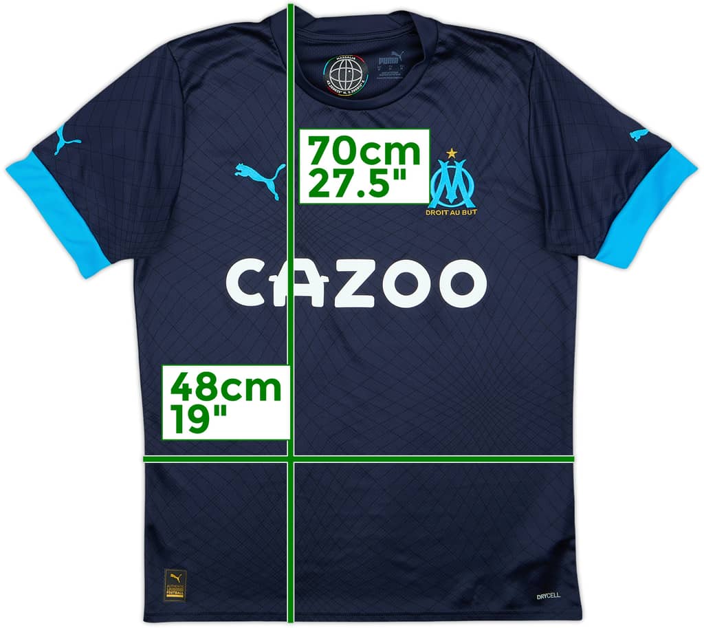 2022-23 Olympique Marseille Away Shirt - 10/10 - (M)