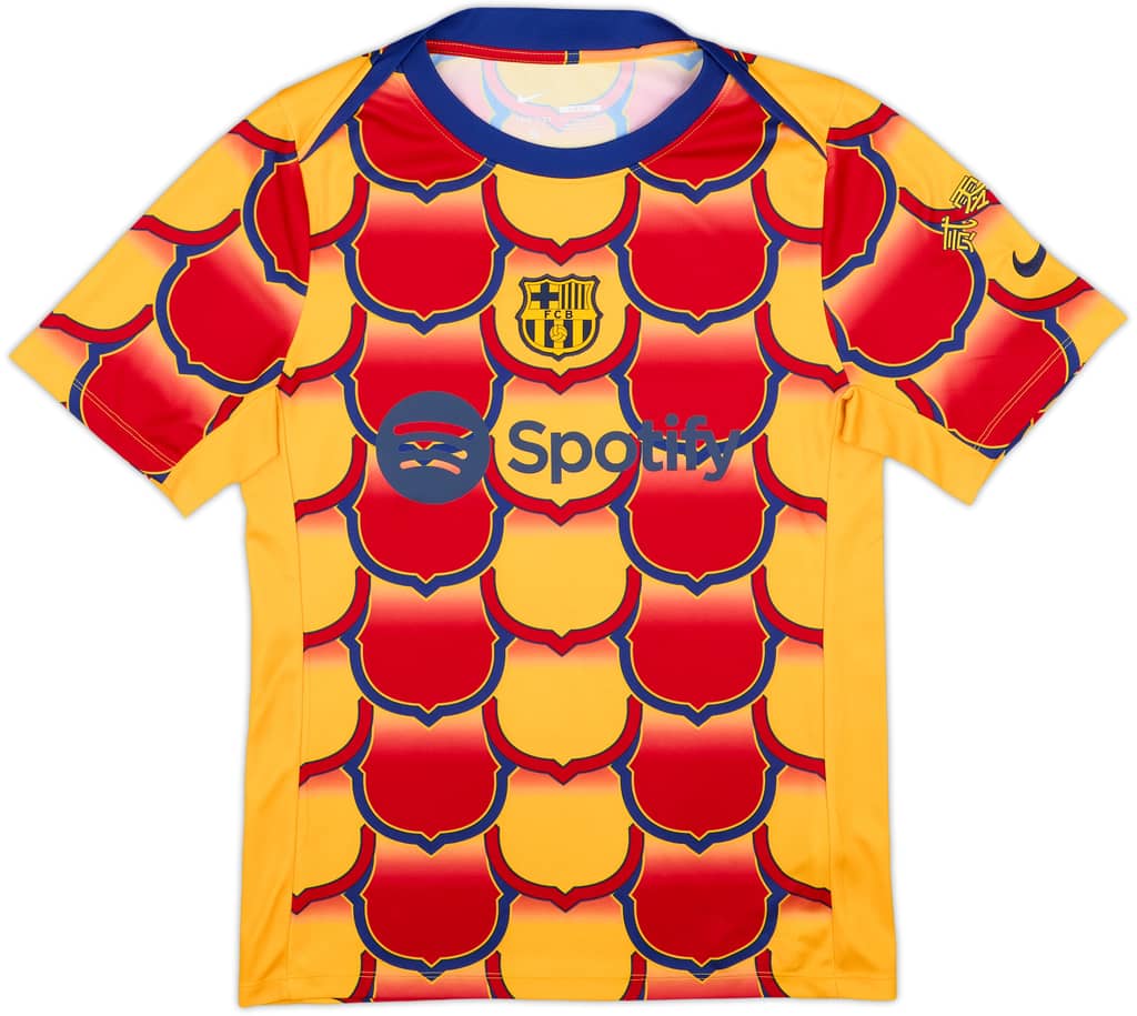 2023-24 Barcelona Nike Lunar New Year Pre-Match Training Shirt - 9/10 - (S)