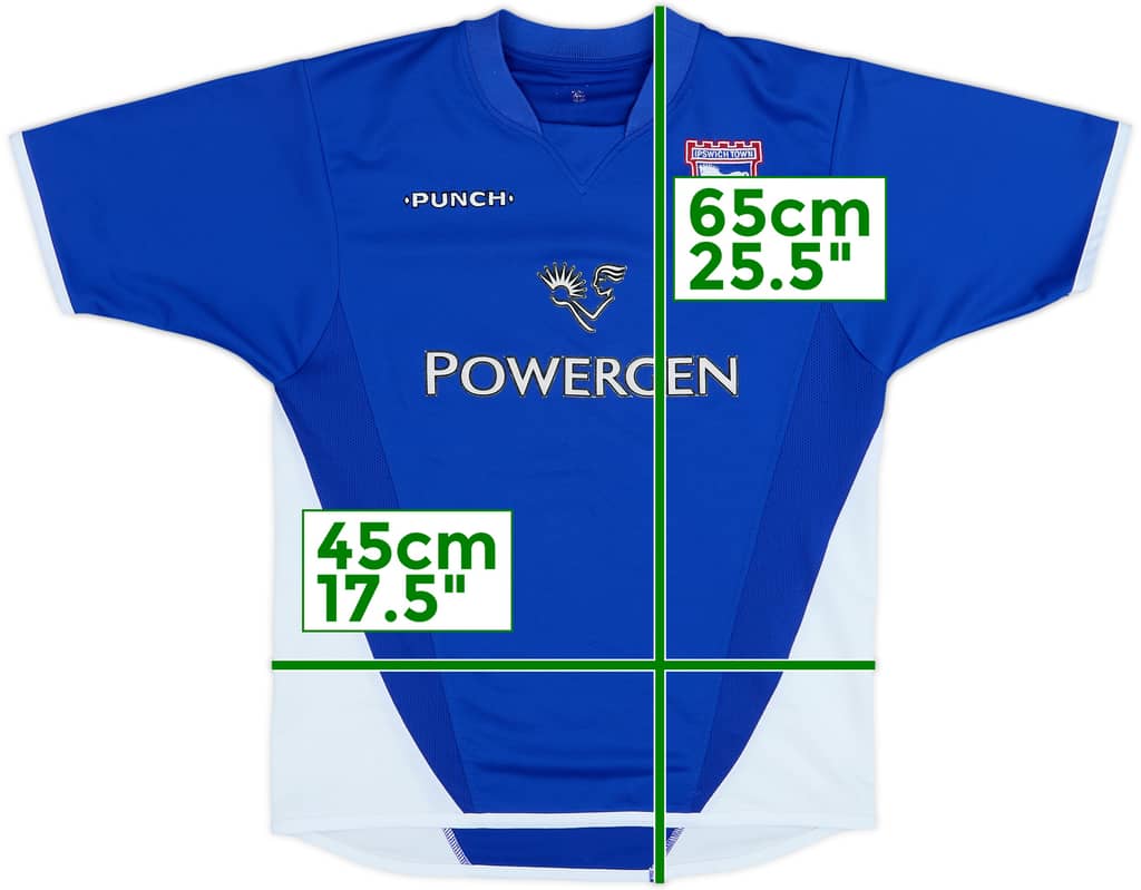 2003-05 Ipswich Home Shirt - 8/10 - (9-10 Years)