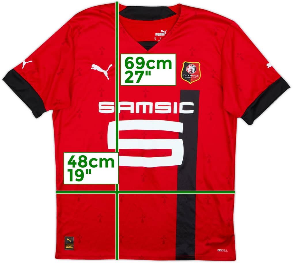 2022-23 Stade Rennais Home Shirt - 10/10 - (M)