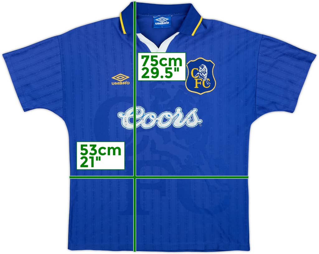 1995-97 Chelsea Home Shirt - 5/10 - (L)