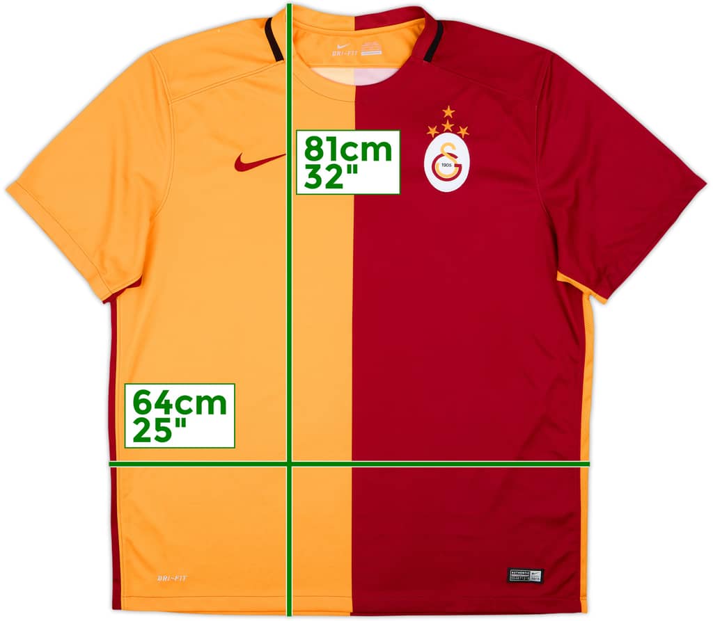 2015-16 Galatasaray Home Shirt - 7/10 - (XXL)