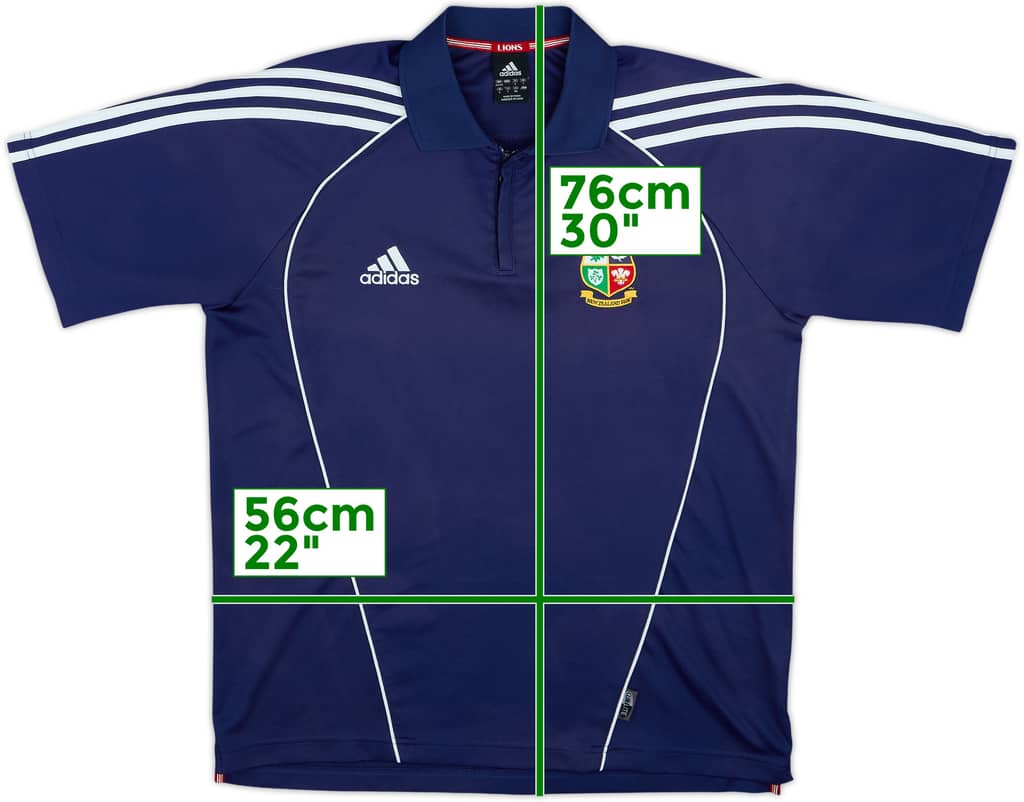 2005 British & Irish Lions adidas 1/4 Zip Polo Shirt - 7/10 - (L)