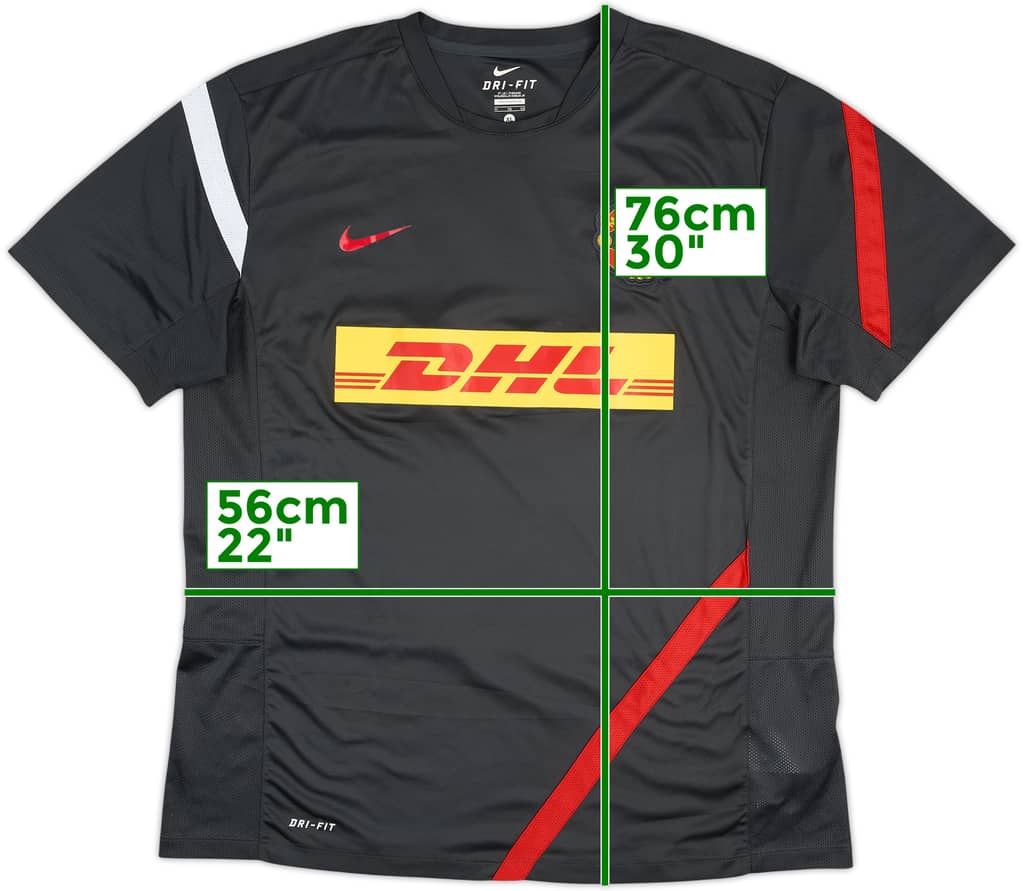 2012-13 Manchester United Nike Training Shirt - 9/10 - (XL)