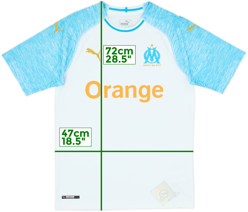 2018-19 Olympique Marseille Home Shirt (S)