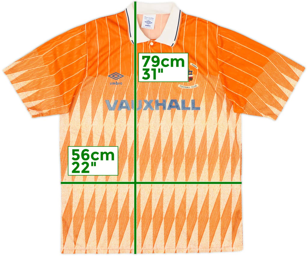 1990-91 Luton Town Away Shirt - 8/10 - (L)