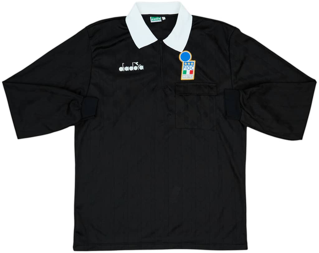 1994-95 Italy FIGC Diadora Referee L/S Shirt - 9/10 - (XL)