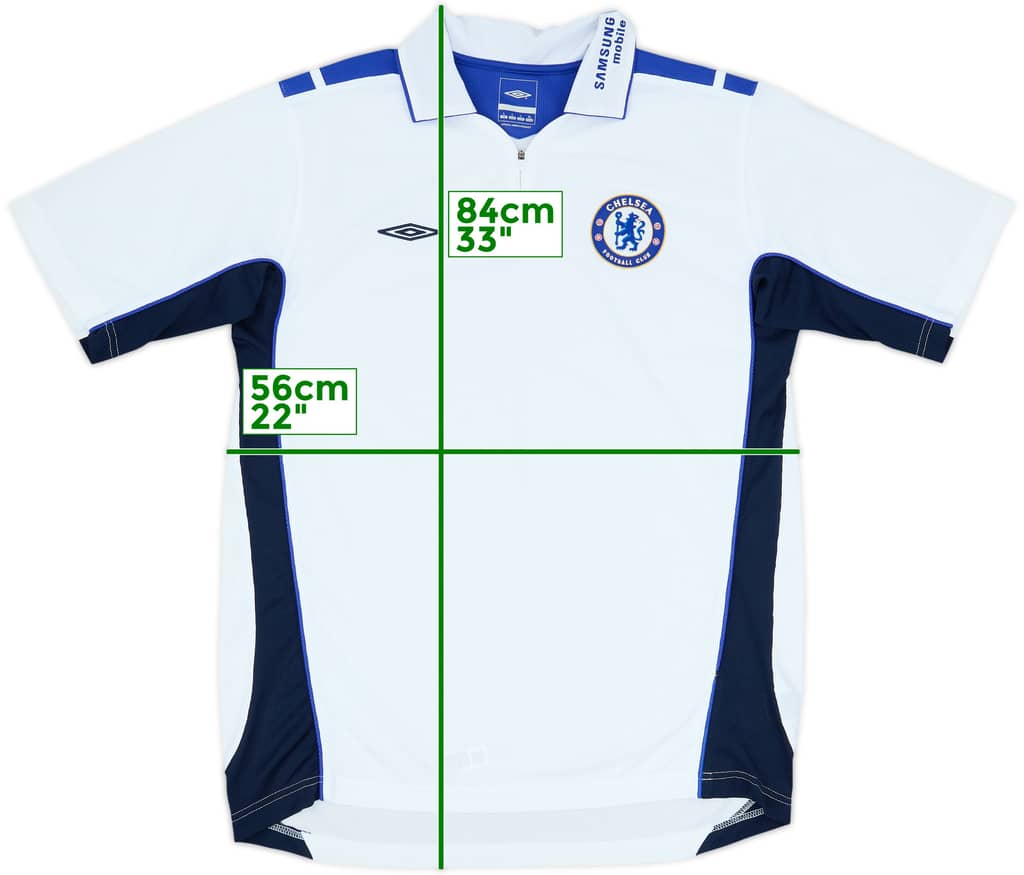 2005-06 Chelsea Umbro 1/4 Zip Polo Shirt - 10/10 - (L)