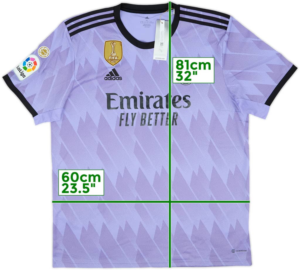 Camiseta de visitante del Real Madrid 2022-23 (XL)