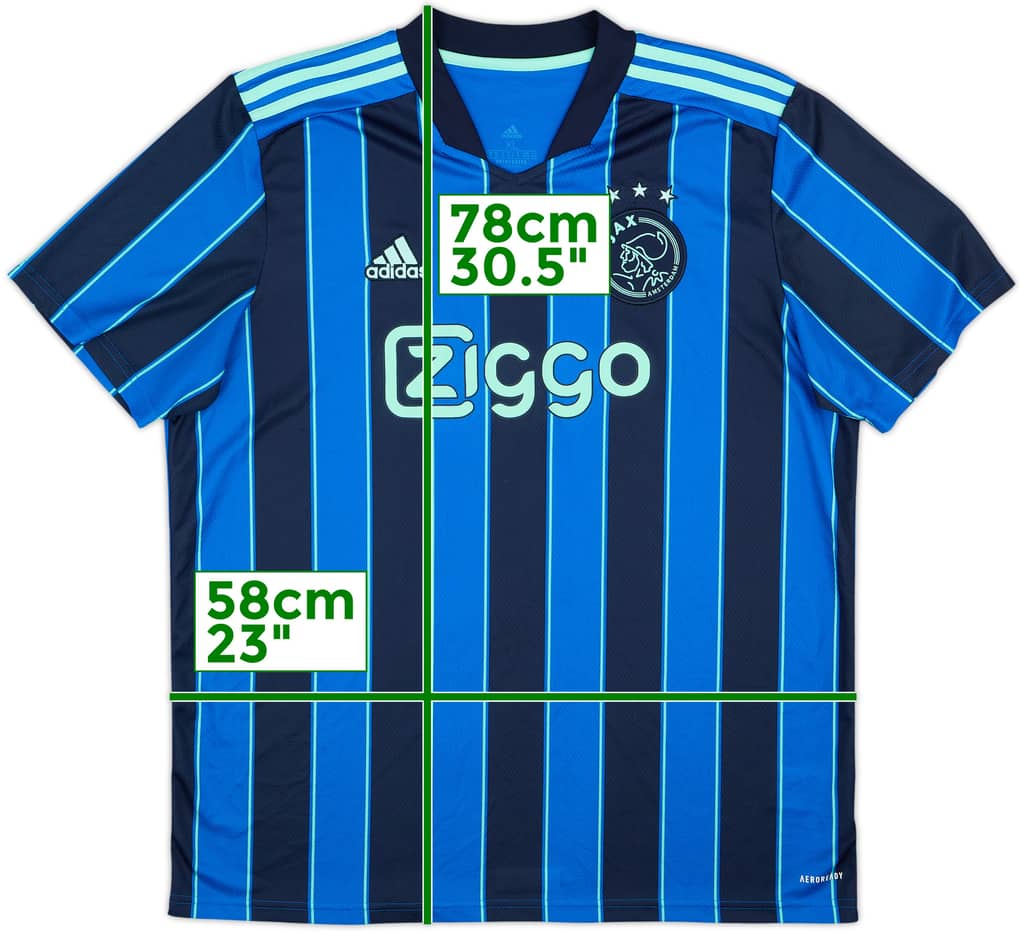 2021-22 Ajax Away Shirt - 9/10 - (XL)