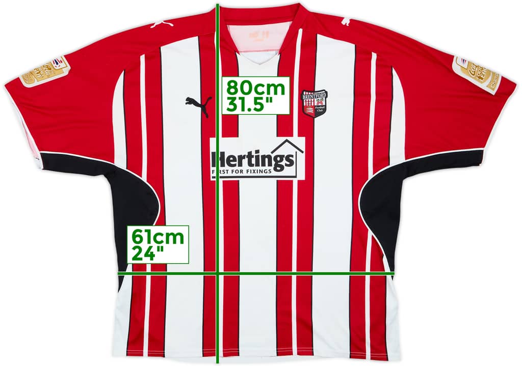 2009-10 Brentford Home Shirt - 7/10 - (XXL)