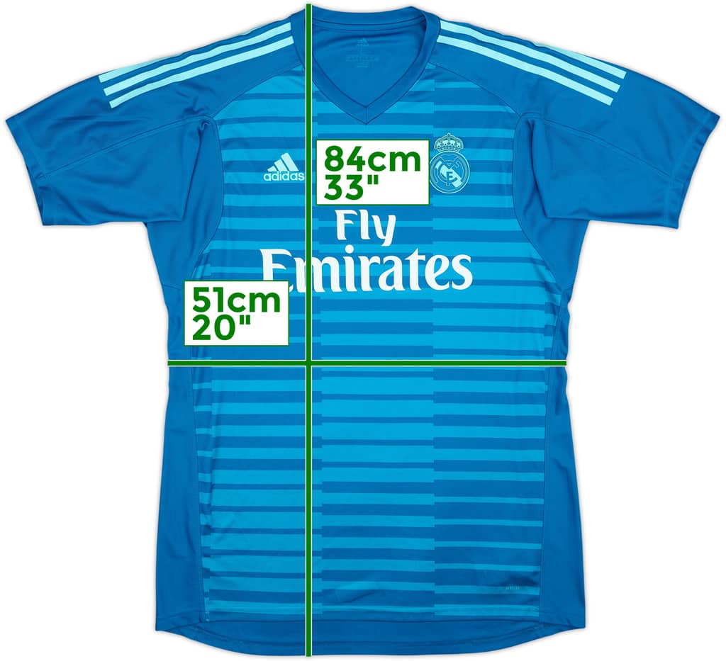2018-19 Real Madrid GK S/S Shirt - 8/10 - (L)