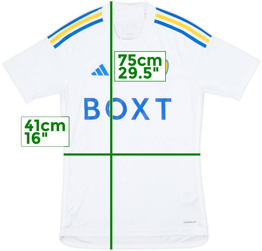 2023-24 Leeds Home Shirt - 8/10 - (XS)