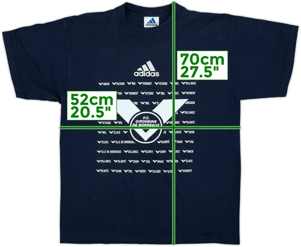 2000-01 Bordeaux adidas Graphic Tee - 7/10 - (L)