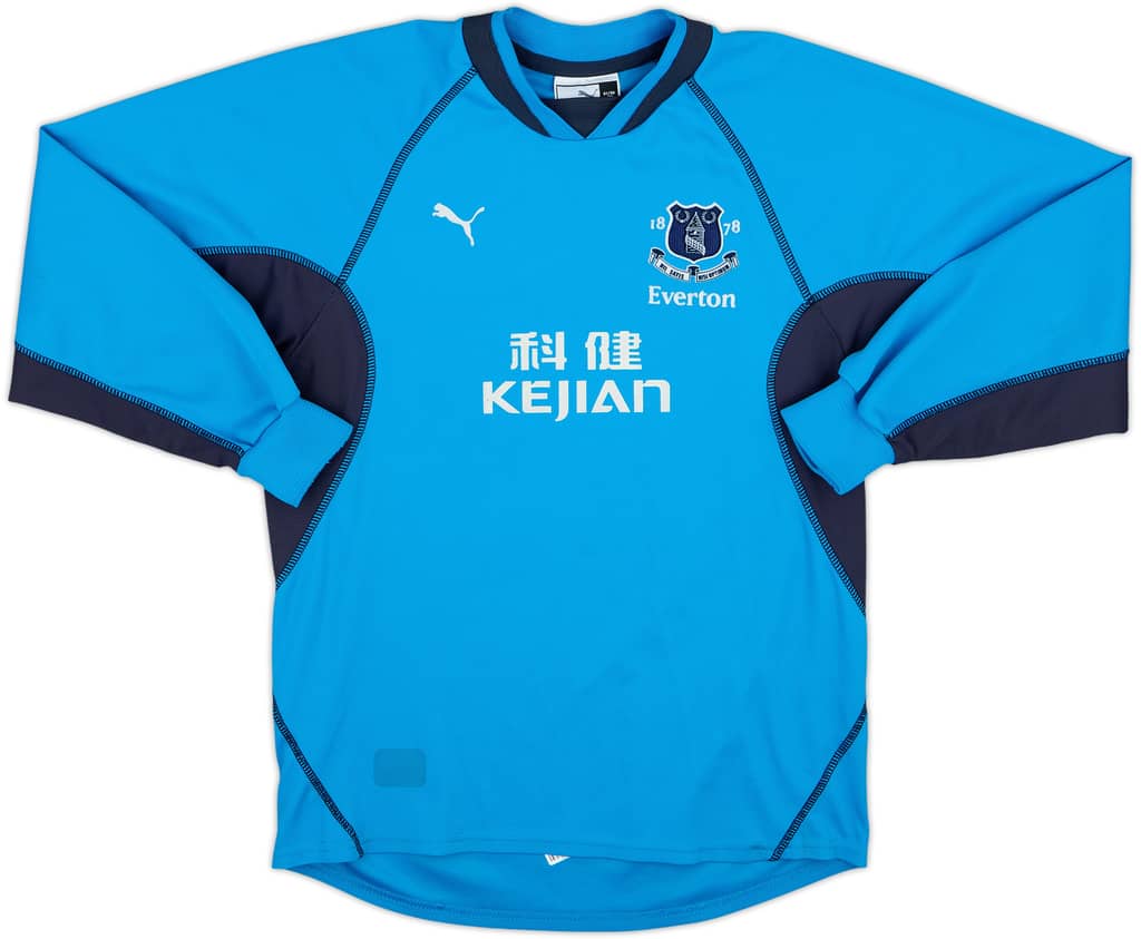 2002-03 Everton GK Shirt - 8/10 - (14-15 Years)