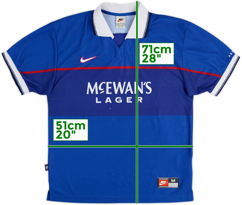 1997-99 Rangers Home Shirt - 3/10 - (M)