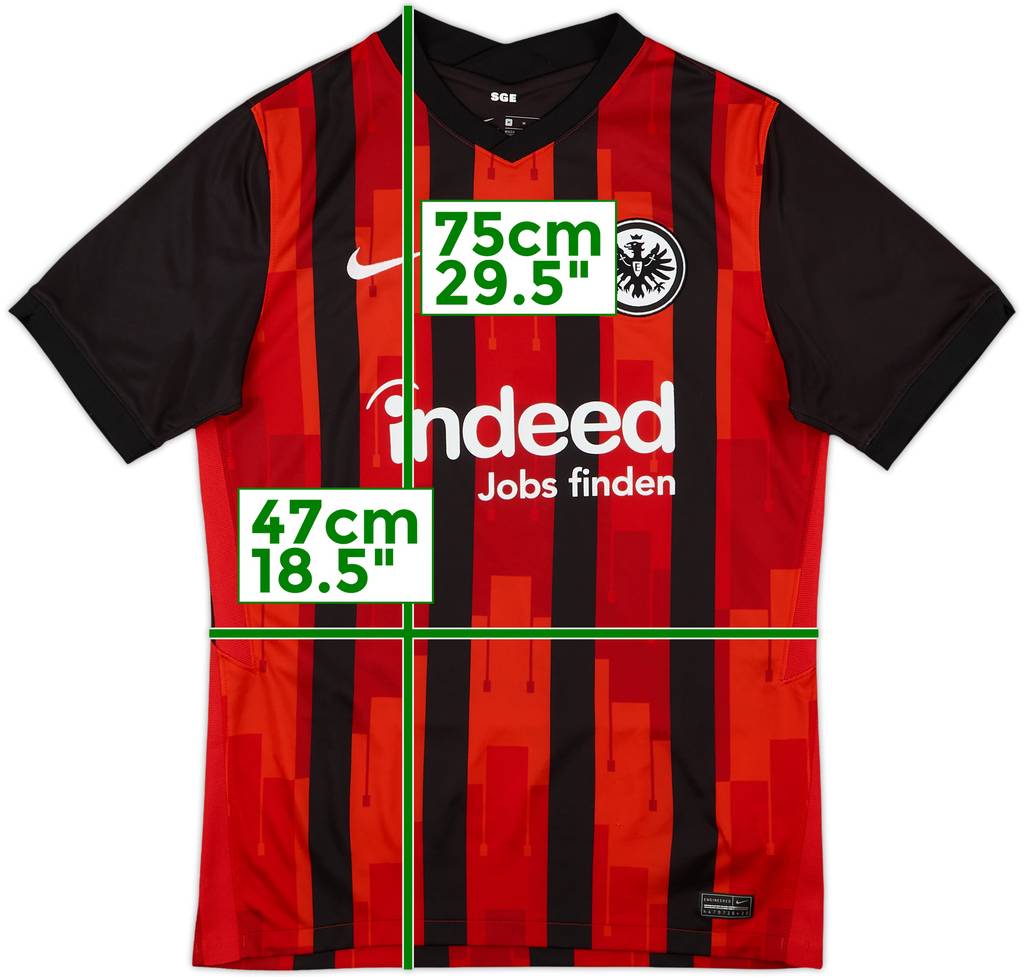 2020-21 Eintracht Frankfurt Home Shirt - 9/10 - (M)