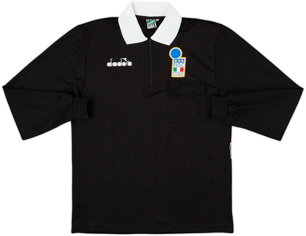 1990s Italy FIGC Diadora Referee L/S Shirt - 8/10 - (M)