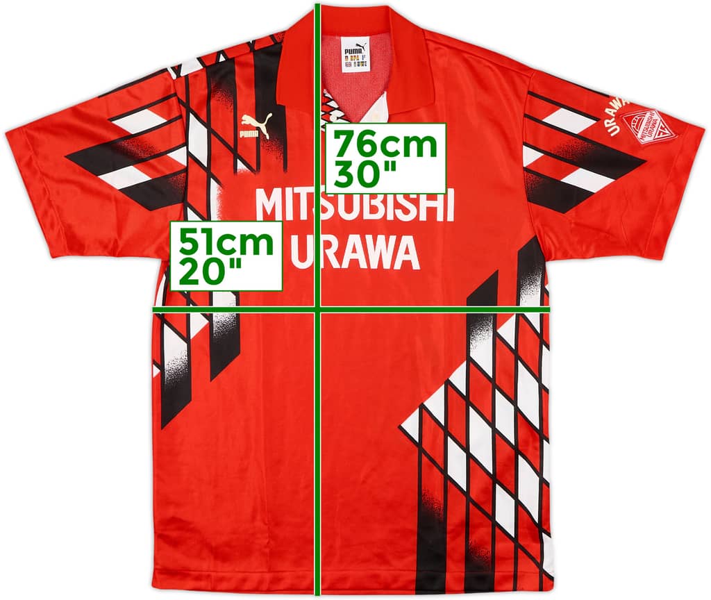 1994 Urawa Red Diamonds Home Shirt - 9/10 - (M)