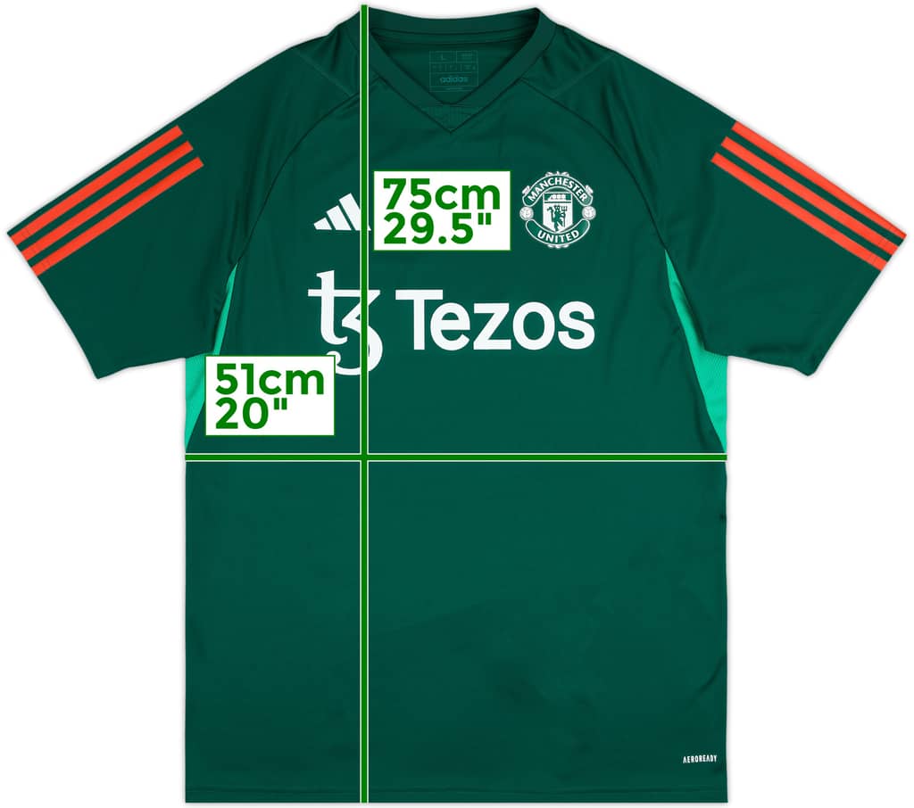 2023-24 Manchester United adidas Training Shirt - 10/10 - (L)