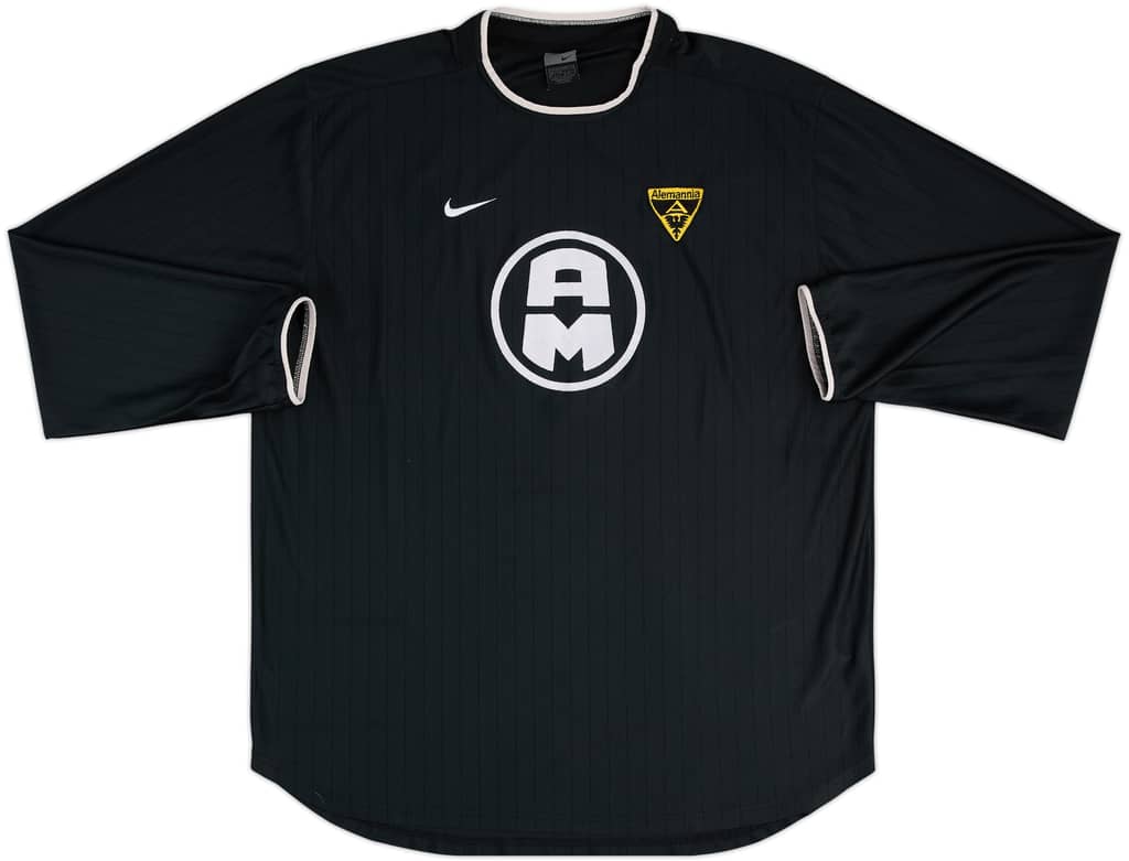 2002-03 Alemannia Aachen Home L/S Shirt - 7/10 - (XXL)