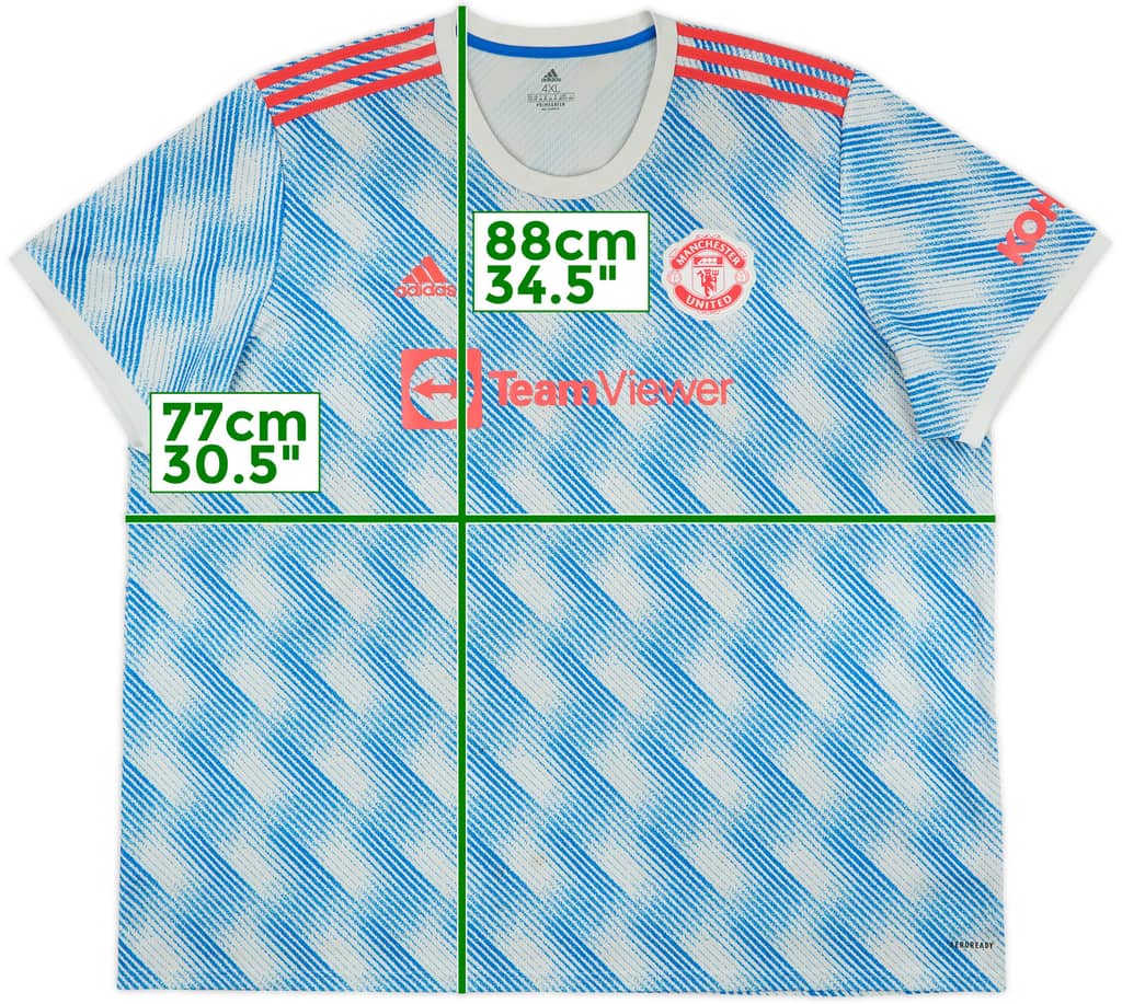 2021-22 Manchester United Away Shirt - 6/10 - (4XL)
