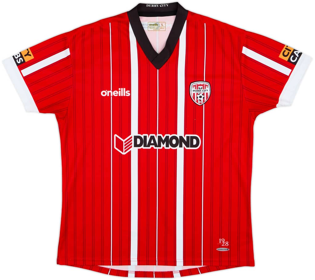 2022-23 Derry City Home Shirt - 8/10 - (L)