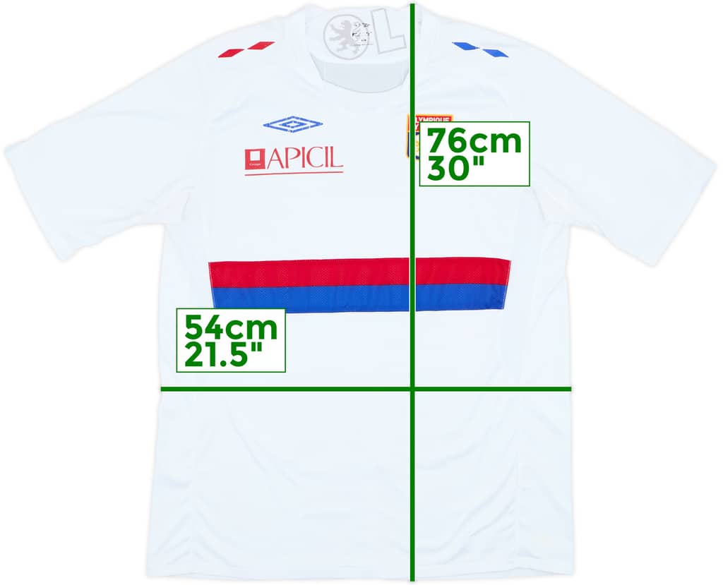 2009-10 Lyon Home Shirt - 7/10 - (L)