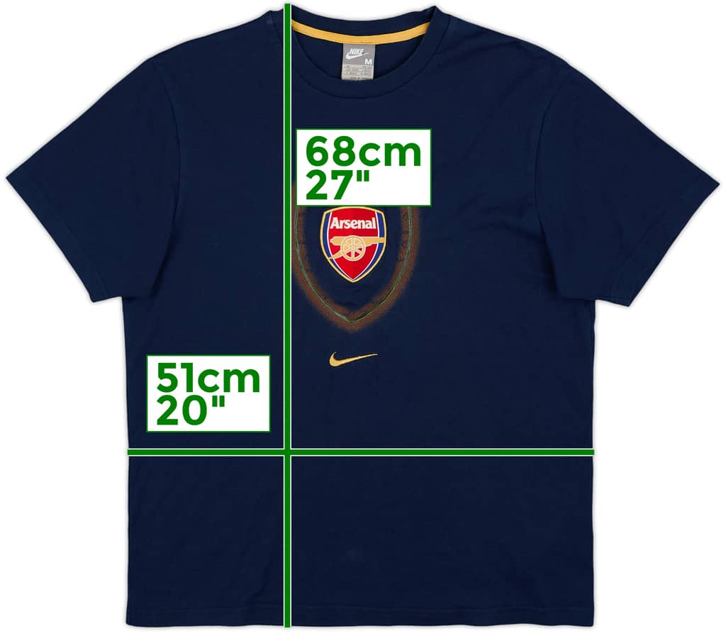 2007-08 Arsenal Nike Cotton Tee - 8/10 - (M)
