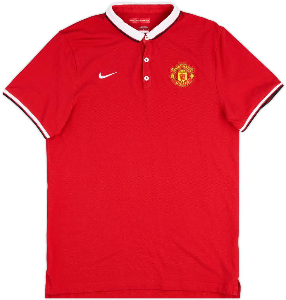 2015-16 Manchester United Nike Polo Shirt - 10/10 - (L)