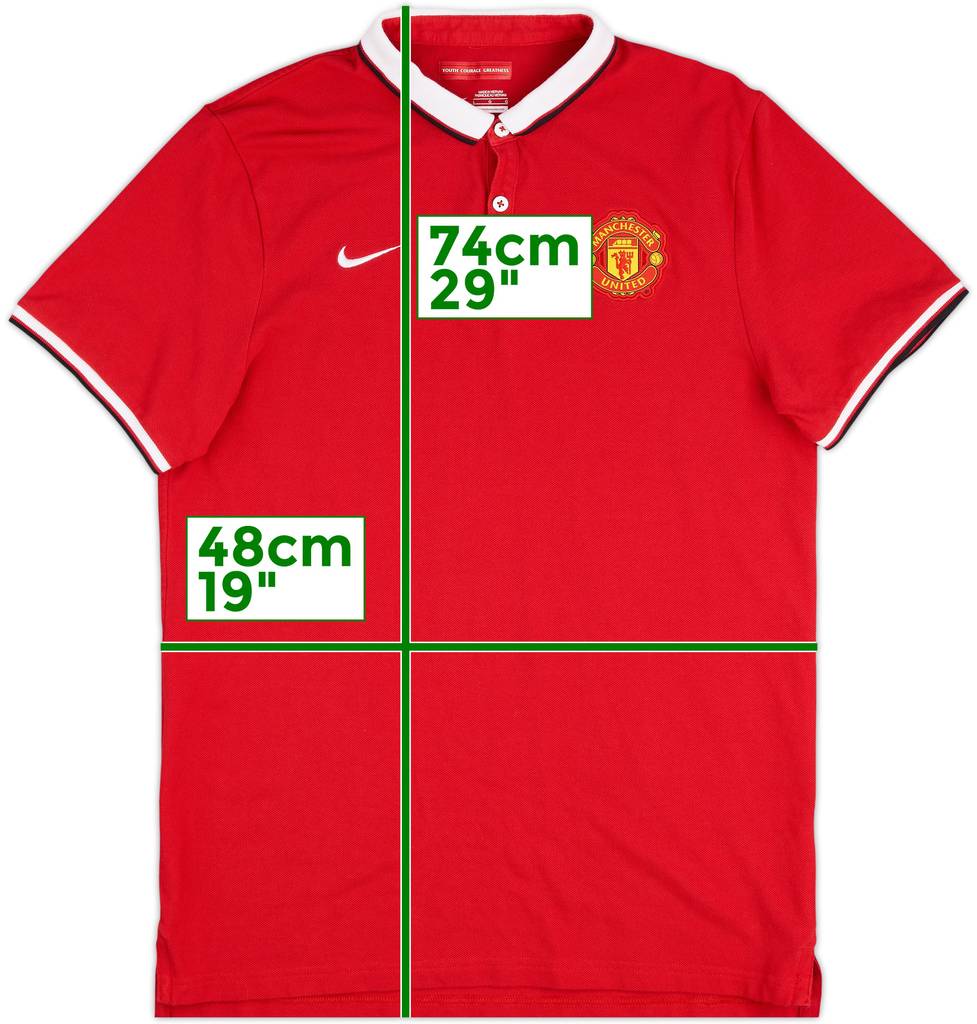 2015-16 Manchester United Nike Polo Shirt - 10/10 - (L)
