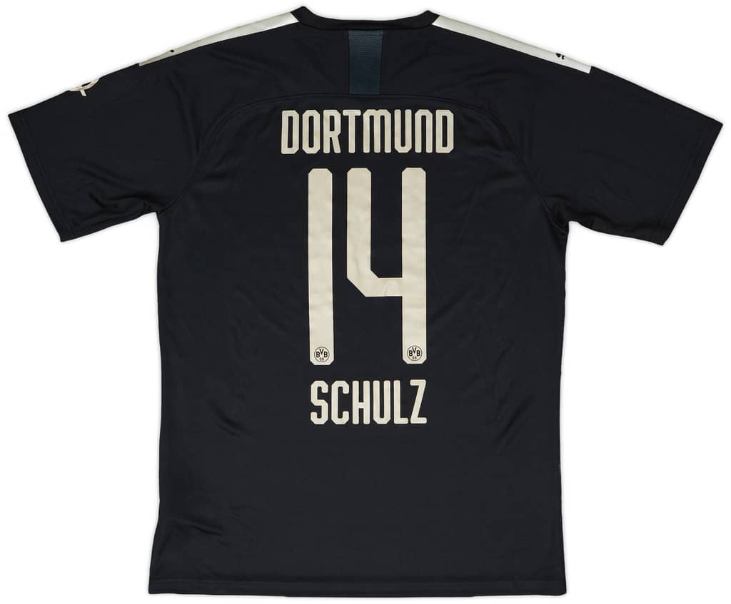 2019-20 Borussia Dortmund Player Issue Away Shirt Schulz #14 - 9/10 - (L)