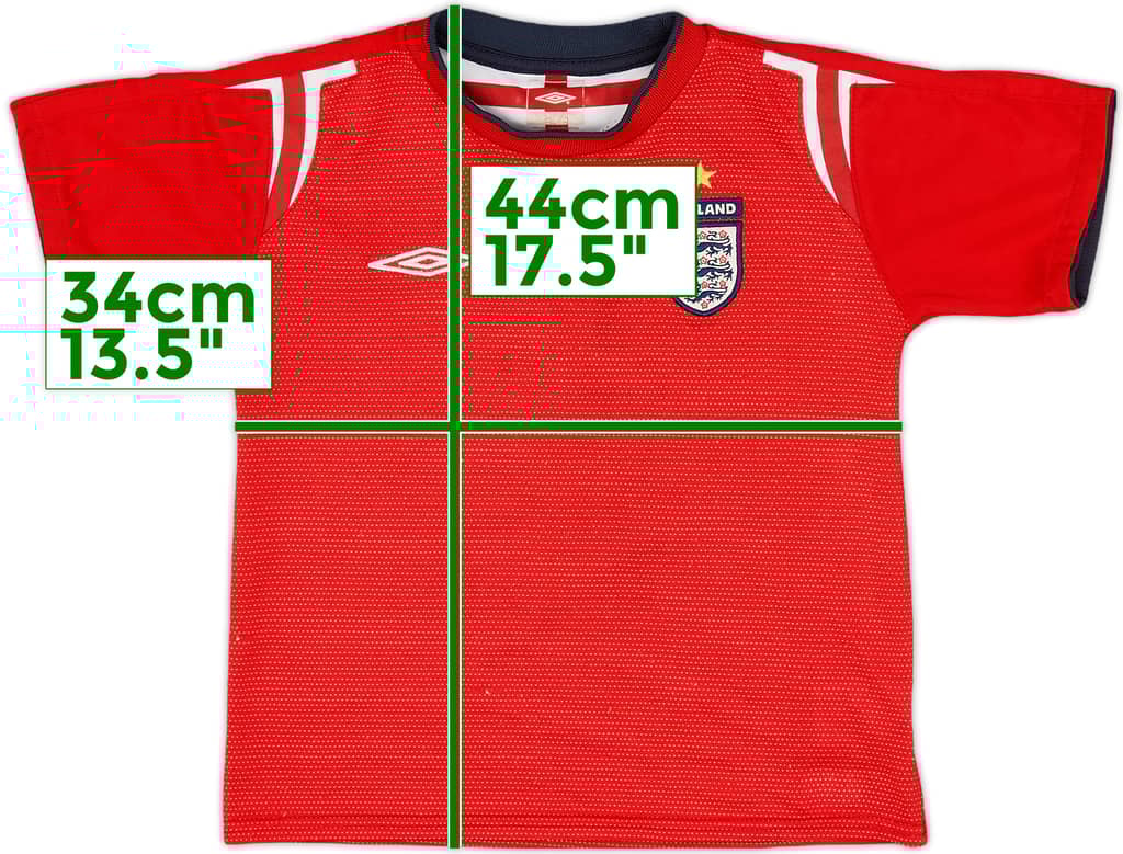 2004-06 England Away Shirt - 8/10 - (4-5 Years)