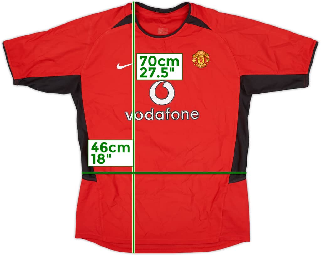 2002-04 Manchester United Home Shirt - 7/10 - (XL.Boys)