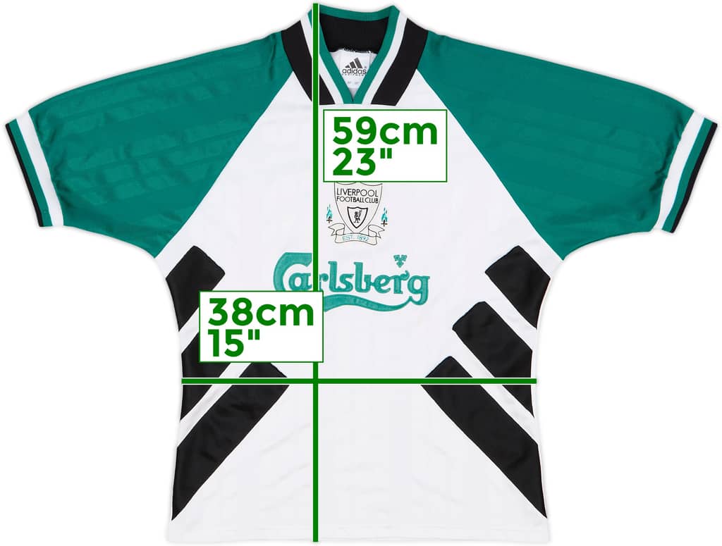 1993-95 Liverpool Away Shirt - 8/10 - (M.Boys)