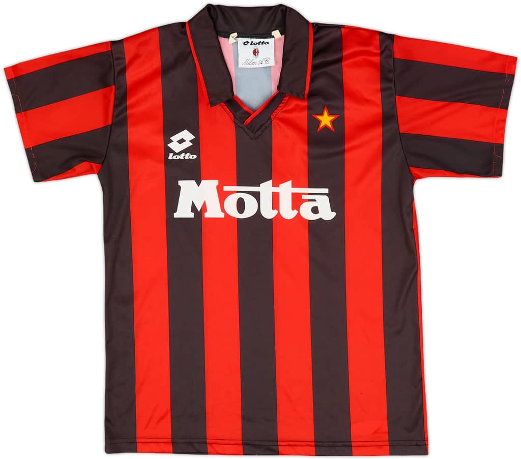 1993-94 AC Milan Home Shirt - 9/10 - (XL.Boys)