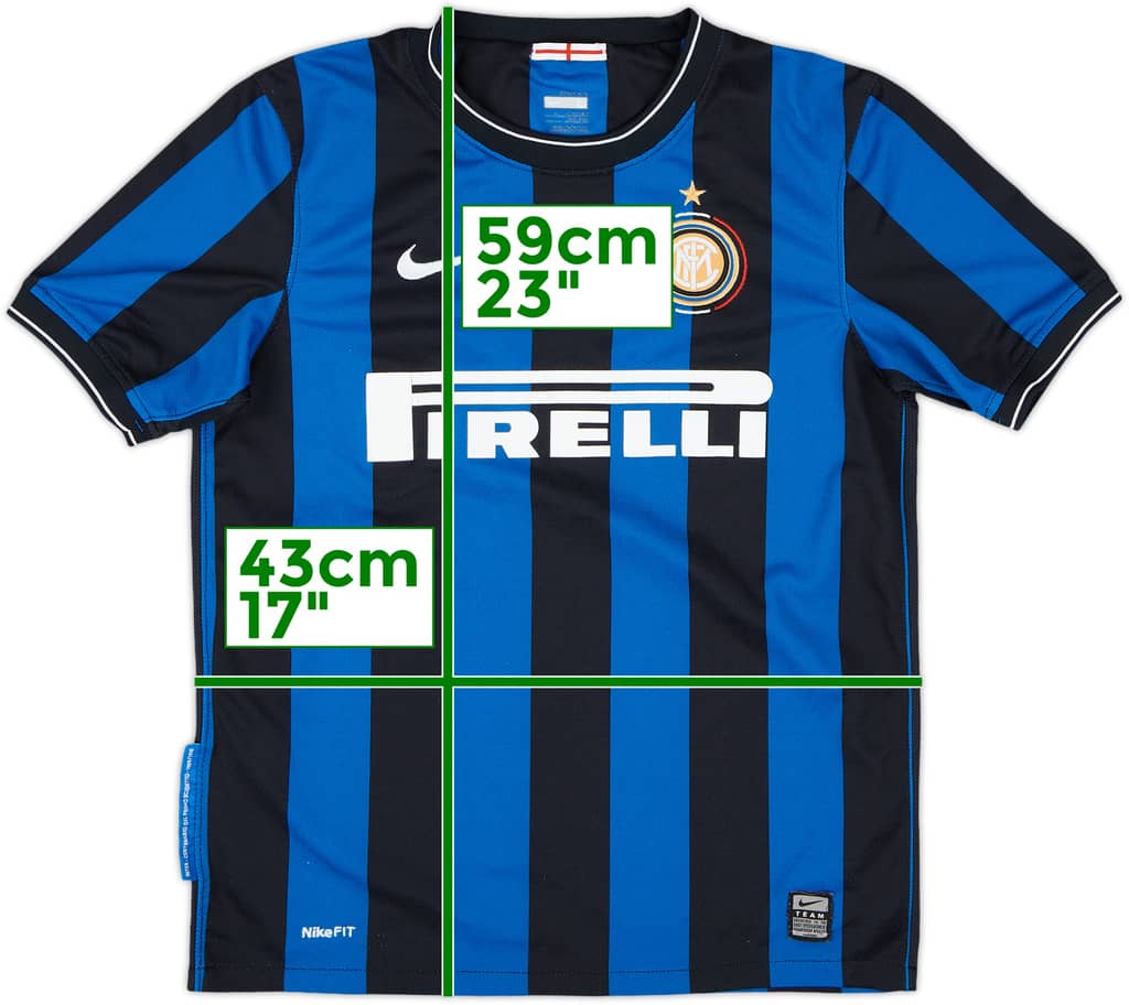 2009-10 Inter Milan Home Shirt - 7/10 - (L.Boys)
