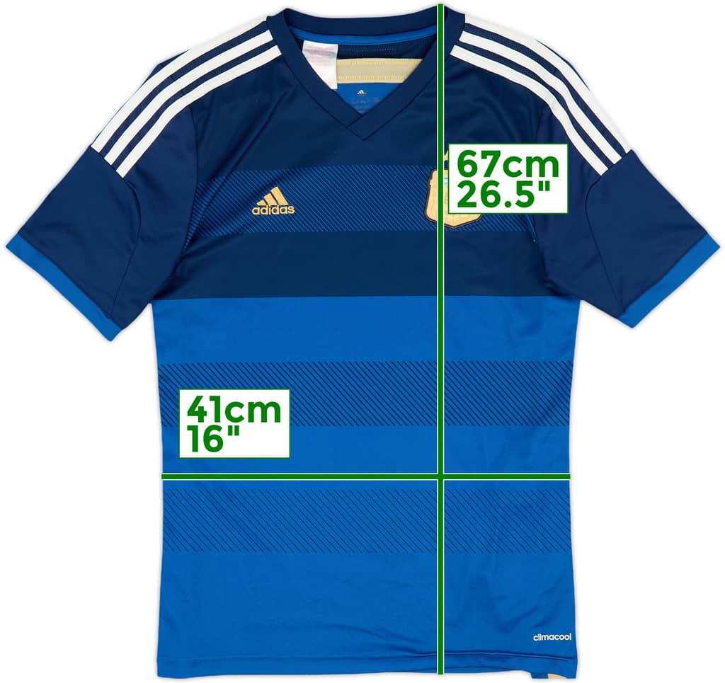 2013-15 Argentina Away Shirt - 8/10 - (XL.Boys)