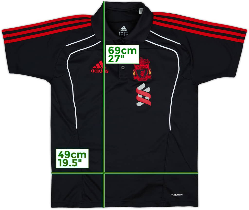 2010-11 Liverpool adidas Polo Shirt - 7/10 - (S)
