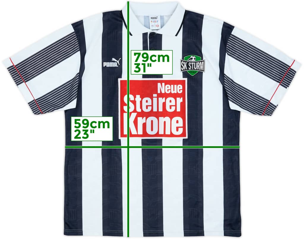 1995-96 Sturm Graz Home Shirt - 8/10 - (XL)