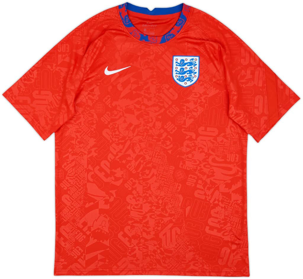 2020-21 England Nike Training Shirt - 9/10 - (L)